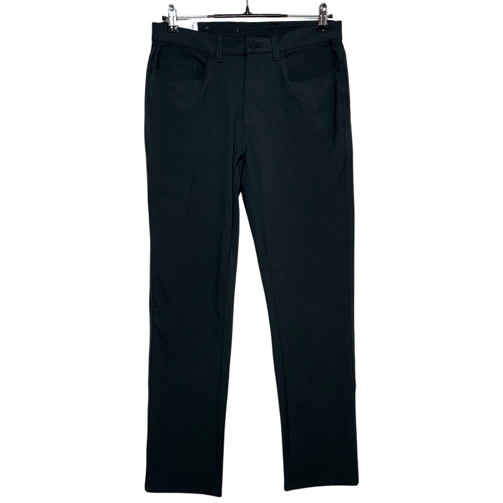 NEW Greg Norman Pants Men 30x30 Black Performance 5 Pocket Golf Stretch Trousers